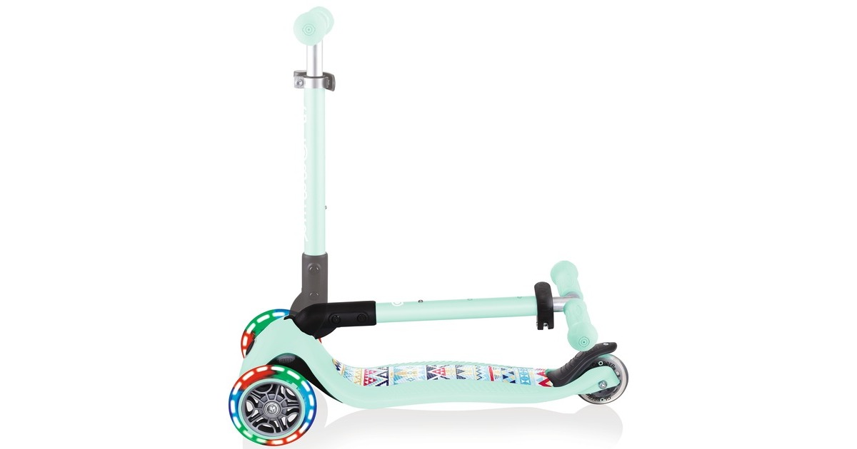 GLOBBER Junior Foldable Fantasy Lights, Scooter(mint, mint-Tribal)