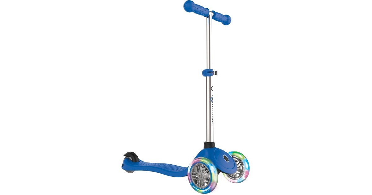 GLOBBER Primo Lights mit Leuchtrollen, Scooter(blau)