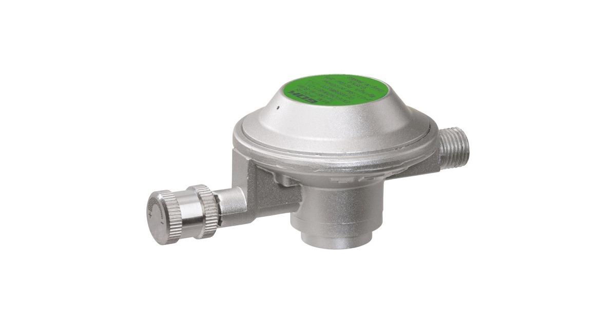 GOK Niederdruckregler EN61, 1kg/h, Regulierventil(silber, für Gas-Kartuschen)