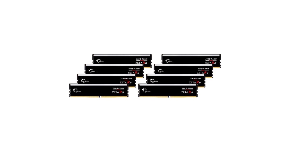 G.Skill DIMM 128 GB DDR5-6000 (8x 16 GB) Octo-Kit, Arbeitsspeicher(schwarz, F5-6000R3039G16GE8-ZR5K, Zeta R5, INTEL XMP)