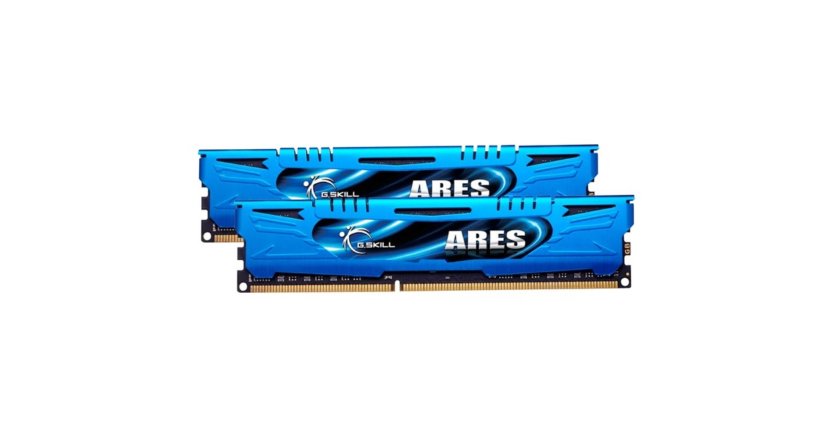 G.Skill DIMM 16 GB DDR3-2400 (2x 8 GB) Dual-Kit, Arbeitsspeicher(F3-2400C11D-16GAB, ARES, INTEL XMP)