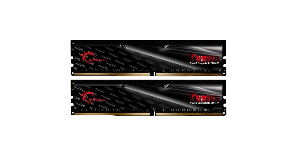 G.Skill DIMM 16 GB DDR4-2400 (2x 8 GB) Dual-Kit, Arbeitsspeicher(F4-2400C15D-16GFT, FORTIS, INTEL XMP)