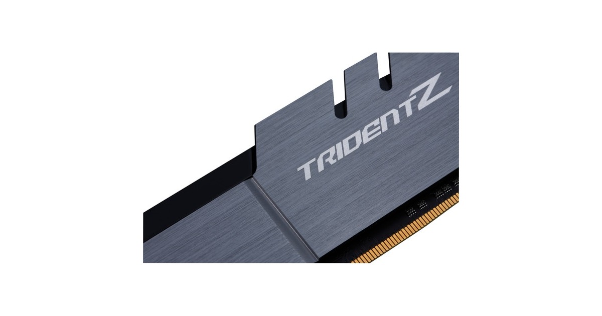 G.Skill DIMM 16 GB DDR4-3200 (2x 8 GB) Dual-Kit, Arbeitsspeicher(silber/schwarz, F4-3200C14D-16GTZSK, Trident Z, INTEL XMP)
