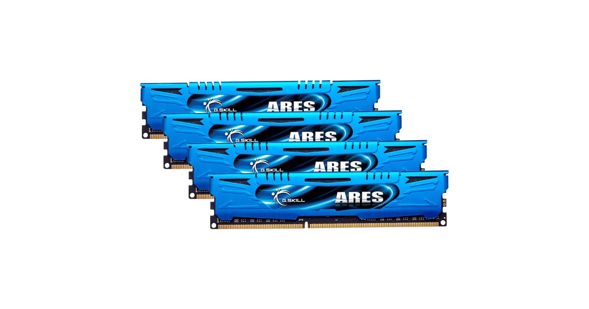 G.Skill DIMM 32 GB DDR3-2400 (4x 8 GB) Quad-Kit, Arbeitsspeicher(F3-2400C11Q-32GAB, ARES, INTEL XMP)