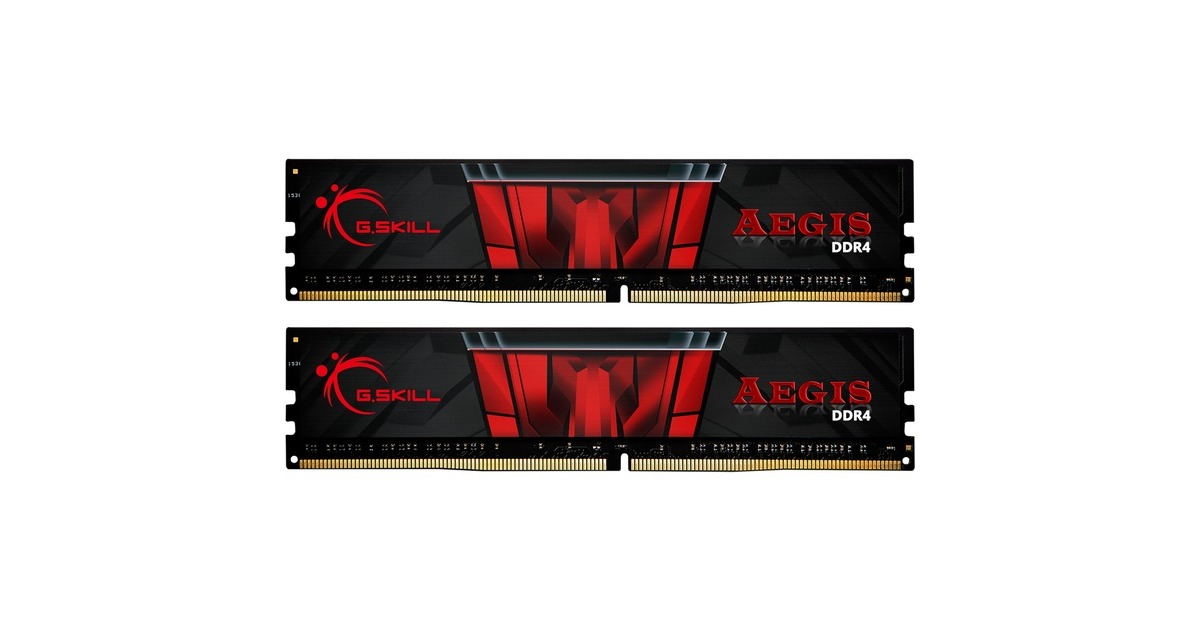 G.Skill DIMM 32 GB DDR4-3000 (2x 16 GB) Dual-Kit, Arbeitsspeicher(schwarz, F4-3000C16D-32GISB, Aegis, INTEL XMP)