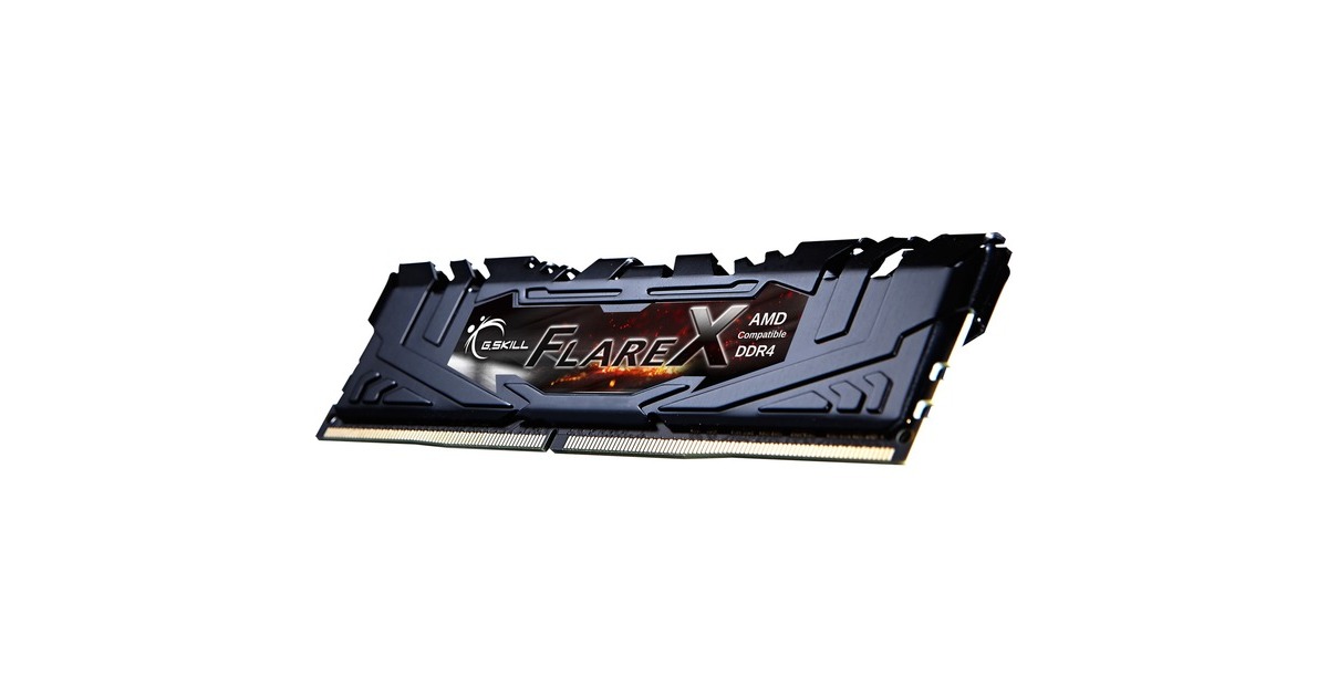 G.Skill DIMM 32 GB DDR4-3200 (4x 8 GB) Quad-Kit, Arbeitsspeicher(F4-3200C14Q-32GFX, Flare X, INTEL XMP)