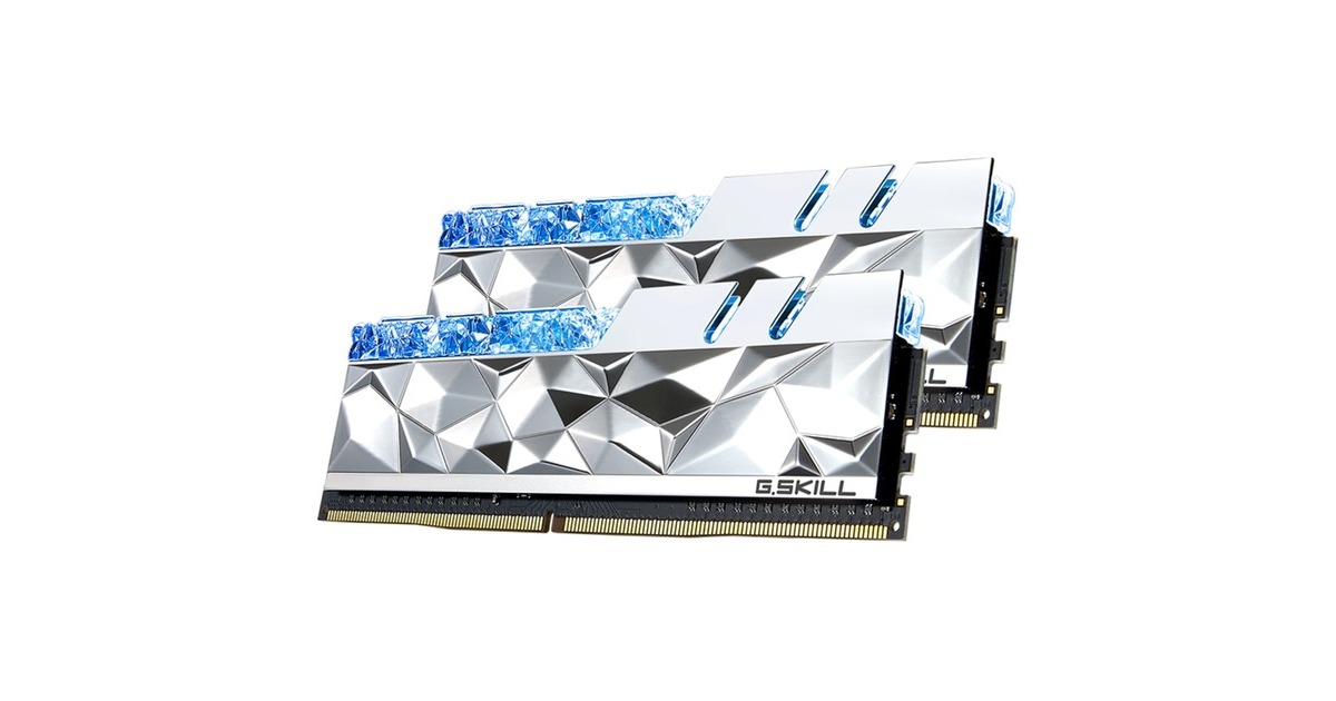 G.Skill DIMM 32 GB DDR4-3600 (2x 16 GB) Dual-Kit, Arbeitsspeicher(silber, F4-3600C16D-32GTESC, Trident Z Royal Elite, INTEL XMP)