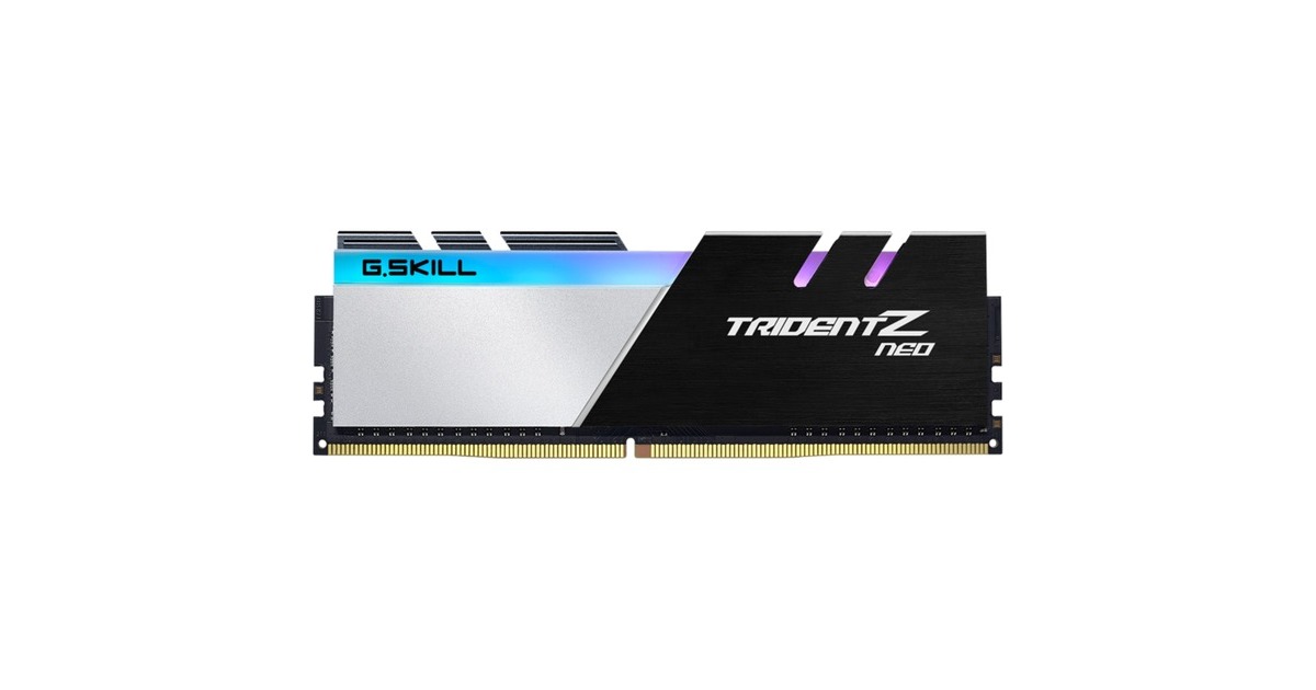 G.Skill DIMM 32 GB DDR4-4000 (2x 16 GB) Dual-Kit, Arbeitsspeicher(schwarz/silber, F4-4000C18D-32GTZN, Trident Z Neo, INTEL XMP)