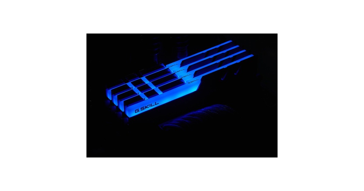 G.Skill DIMM 32 GB DDR4-4000 (4x 8 GB) Quad-Kit, Arbeitsspeicher(schwarz, F4-4000C15Q-32GTZR, Trident Z RGB, INTEL XMP)