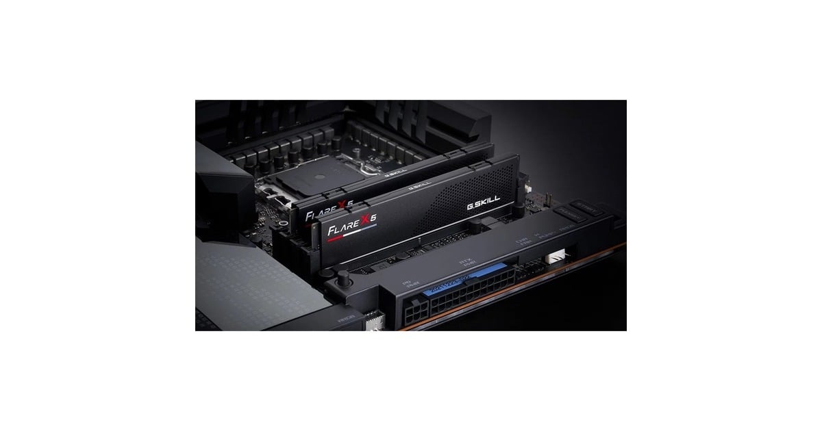 G.Skill DIMM 32 GB DDR5-5200 (2x 16 GB) Dual-Kit, Arbeitsspeicher(schwarz, F5-5200J3636C16GX2-FX5, Flare X5, AMD EXPO)