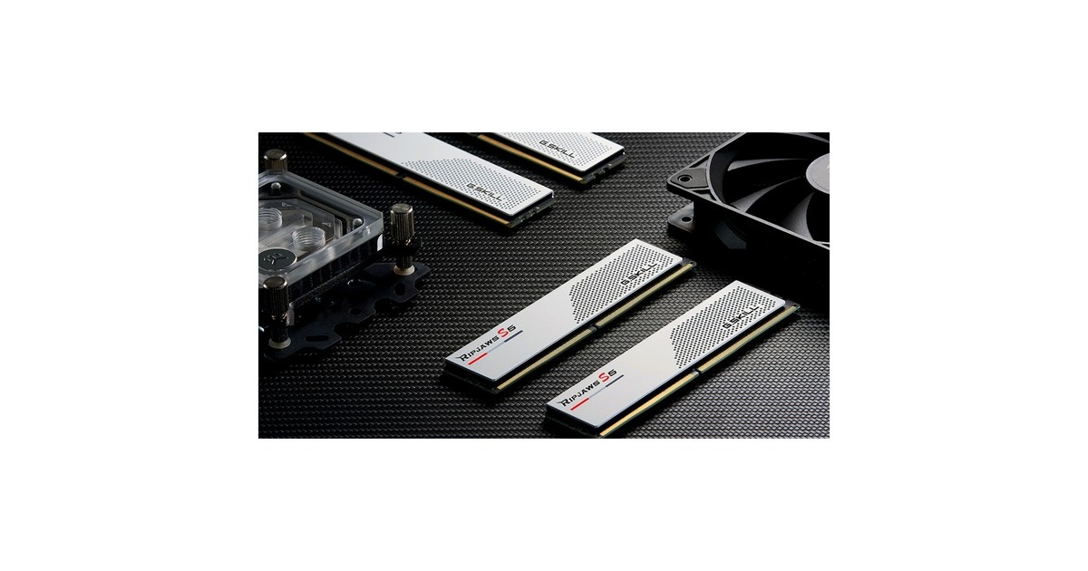 G.Skill DIMM 32 GB DDR5-5600 (2x 16 GB) Dual-Kit, Arbeitsspeicher(weiß, F5-5600J4040C16GX2-RS5W, Ripjaws S5, INTEL XMP)