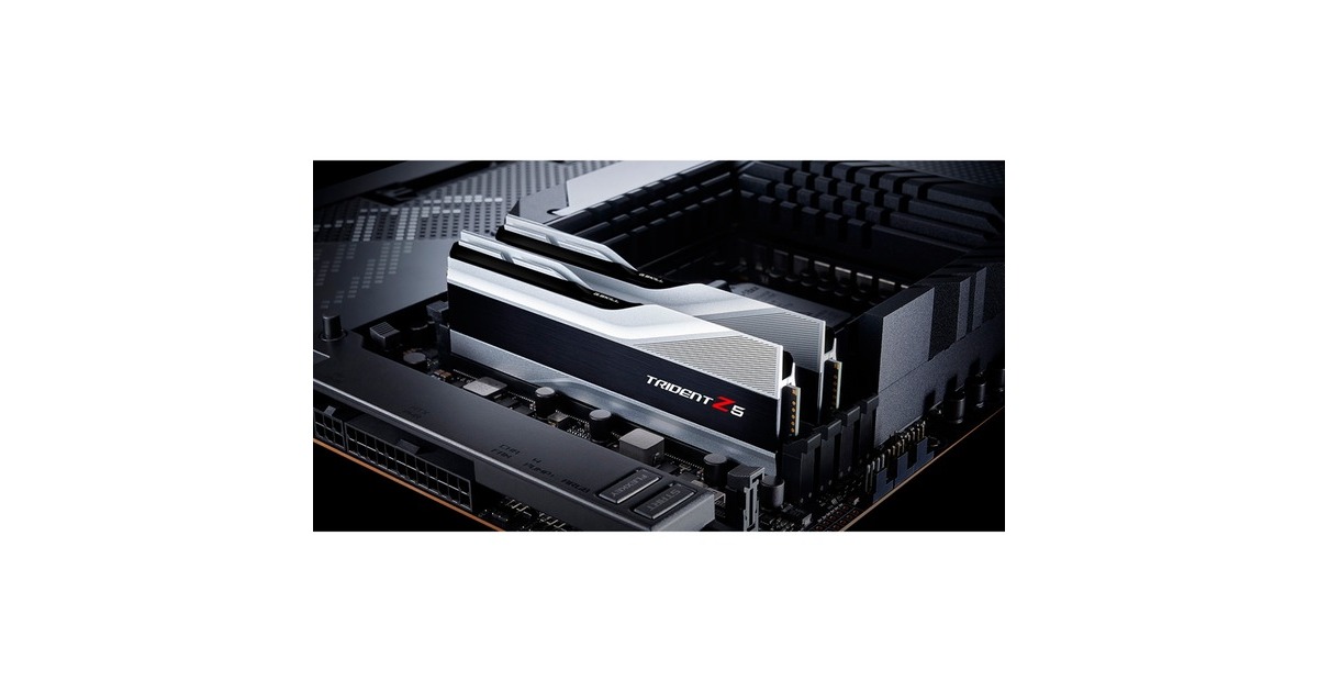 G.Skill DIMM 32 GB DDR5-5600 (2x 16 GB) Dual-Kit, Arbeitsspeicher(silber/schwarz, F5-5600J4040C16GX2-TZ5S, Trident Z5, INTEL XMP)