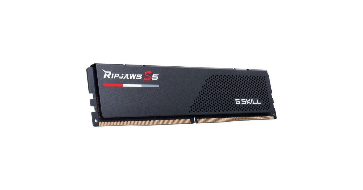 G.Skill DIMM 32 GB DDR5-5600 (2x 16 GB) Dual-Kit, Arbeitsspeicher(schwarz, F5-5600J2834F16GX2-RS5K, Ripjaws S5, INTEL XMP)