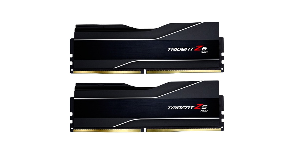 G.Skill DIMM 32 GB DDR5-5600 (2x 16 GB) Dual-Kit, Arbeitsspeicher(schwarz, F5-5600J3036D16GX2-TZ5N, Trident Z5 NEO, AMD EXPO)