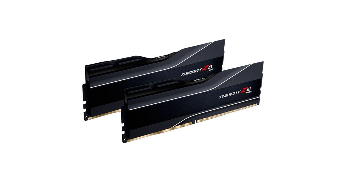 G.Skill DIMM 32 GB DDR5-5600 (2x 16 GB) Dual-Kit, Arbeitsspeicher(schwarz, F5-5600J2834F16GX2-TZ5N, Trident Z5 NEO, AMD EXPO)