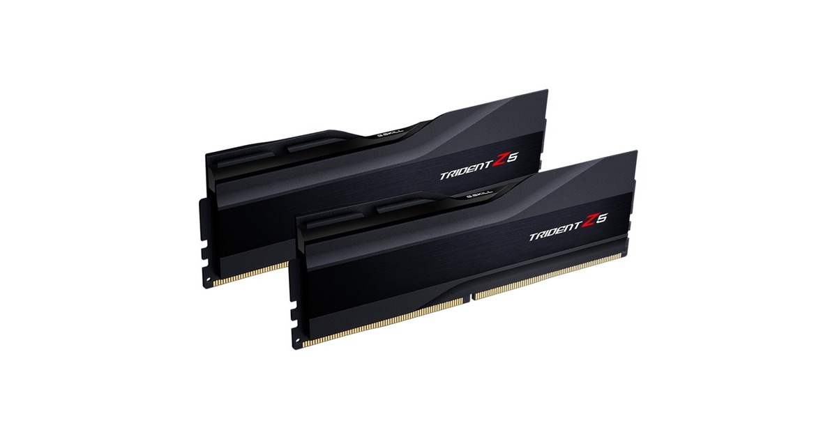 G.Skill DIMM 32 GB DDR5-6000 (2x 16 GB) Dual-Kit, Arbeitsspeicher(schwarz, F5-6000J3636F16GX2-TZ5K, Trident Z5, INTEL XMP)