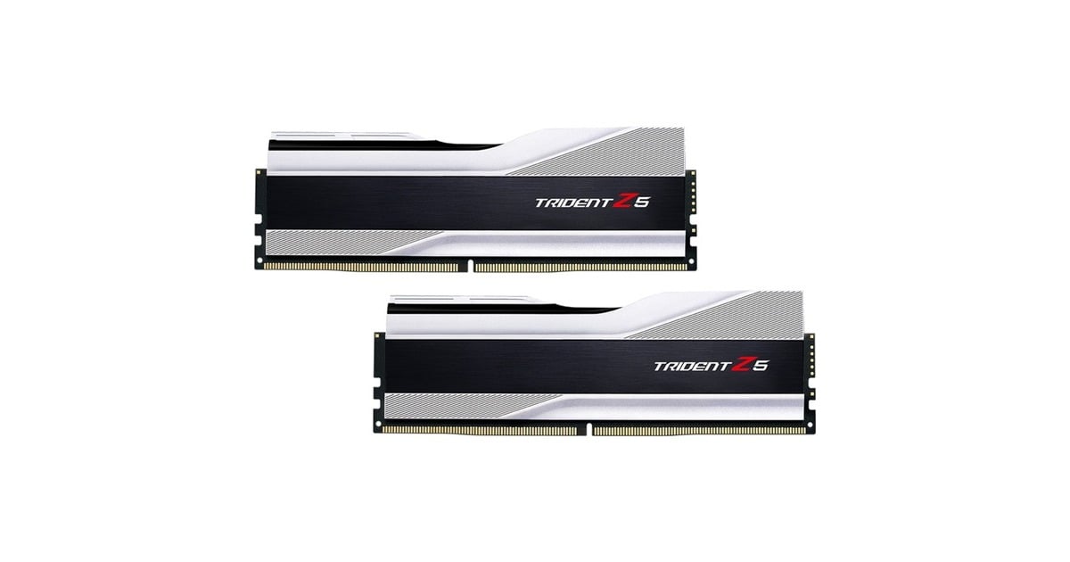 G.Skill DIMM 32 GB DDR5-6000 (2x 16 GB) Dual-Kit, Arbeitsspeicher(silber, F5-6000J4040F16GX2-TZ5S, Trident Z5, INTEL XMP)