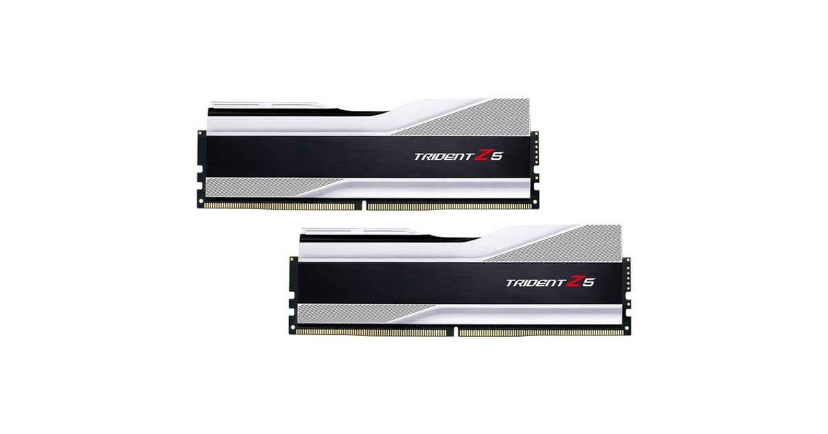 G.Skill DIMM 32 GB DDR5-6000 (2x 16 GB) Dual-Kit, Arbeitsspeicher(silber, F5-6000J3636F16GX2-TZ5S, Trident Z5, INTEL XMP)