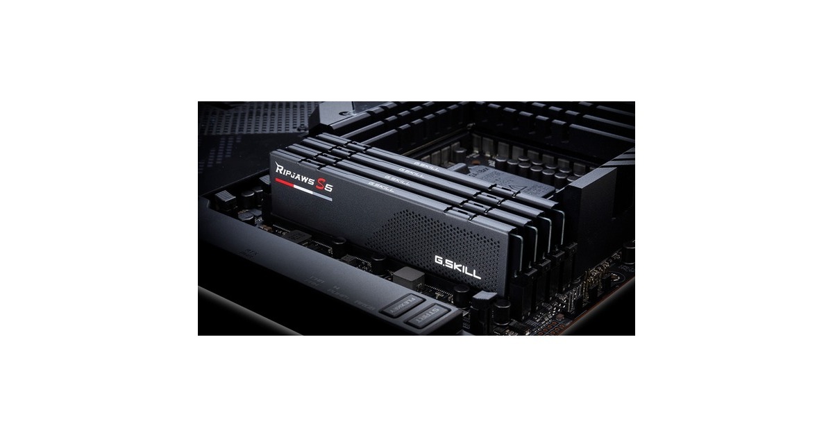 G.Skill DIMM 32 GB DDR5-6000 (2x 16 GB) Dual-Kit, Arbeitsspeicher(schwarz, F5-6000J3040F16GX2-RS5K, Ripjaws S5, INTEL XMP)