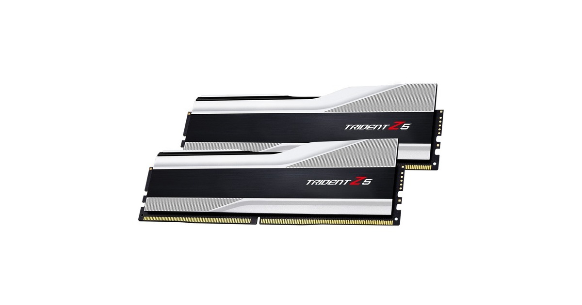 G.Skill DIMM 32 GB DDR5-6000 (2x 16 GB) Dual-Kit, Arbeitsspeicher(silber, F5-6000J3040F16GX2-TZ5S, Trident Z5, INTEL XMP)