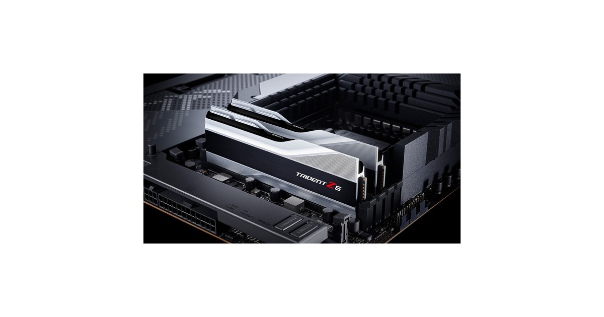 G.Skill DIMM 32 GB DDR5-6000 (2x 16 GB) Dual-Kit, Arbeitsspeicher(silber, F5-6000J3040F16GX2-TZ5S, Trident Z5, INTEL XMP)