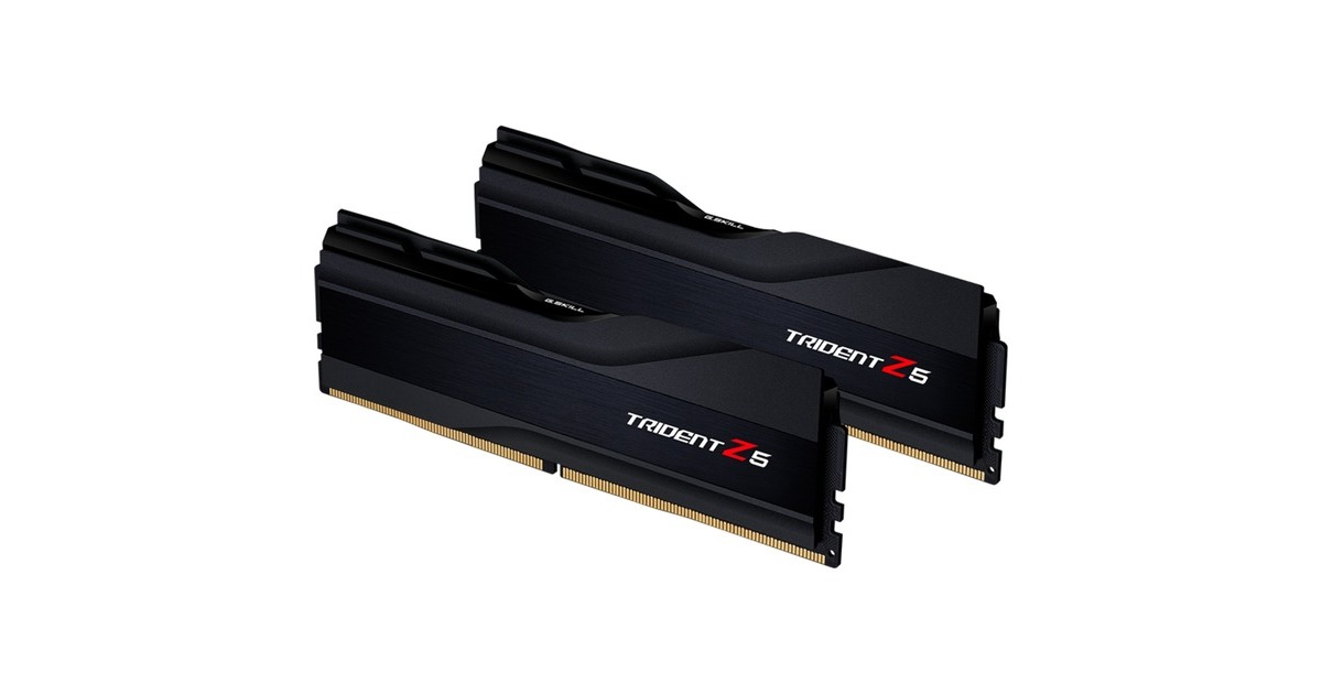 G.Skill DIMM 32 GB DDR5-6000 (2x 16 GB) Dual-Kit, Arbeitsspeicher(schwarz, F5-6000J3040F16GX2-TZ5K, Trident Z5, INTEL XMP)