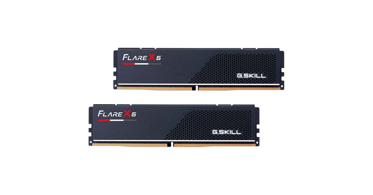 G.Skill DIMM 32 GB DDR5-6000 (2x 16 GB) Dual-Kit, Arbeitsspeicher(schwarz, F5-6000J3038F16GX2-FX5, Flare X5, AMD EXPO)