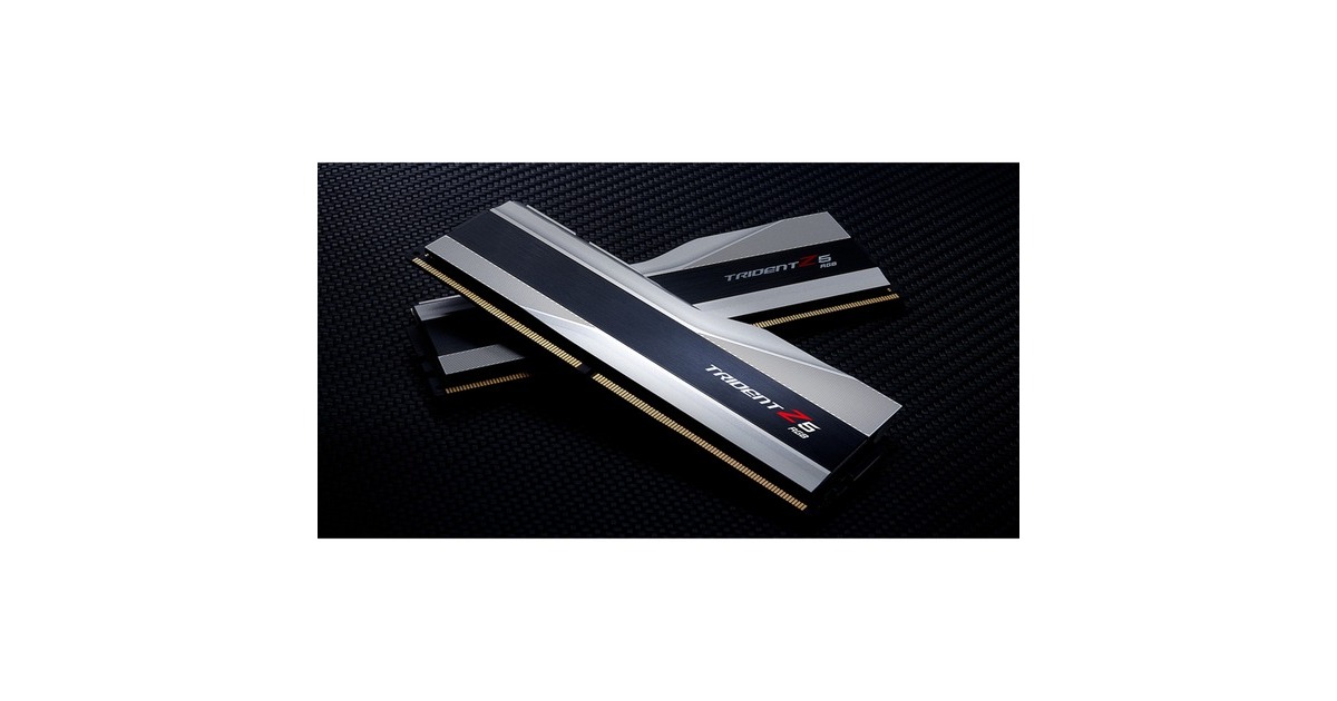 G.Skill DIMM 32 GB DDR5-6400 (2x 16 GB) Dual-Kit, Arbeitsspeicher(silber, F5-6400J3239G16GX2-TZ5RS, Trident Z5 RGB, INTEL XMP)