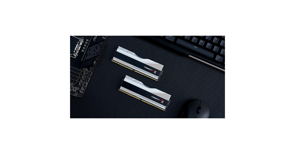 G.Skill DIMM 32 GB DDR5-6800 (2x 16 GB) Dual-Kit, Arbeitsspeicher(silber, F5-6800J3445G16GX2-TZ5RS, Trident Z5 RGB, INTEL XMP)