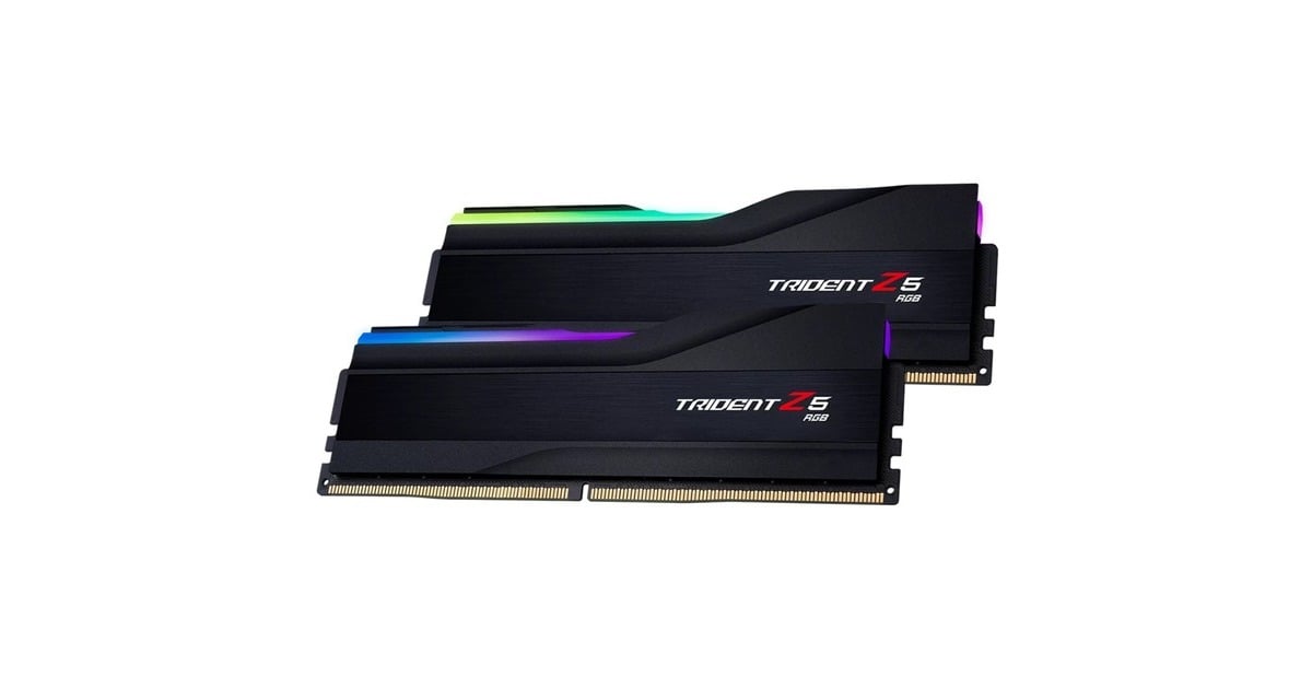 G.Skill DIMM 32 GB DDR5-6800 (2x 16 GB) Dual-Kit, Arbeitsspeicher(schwarz, F5-6800J3445G16GX2-TZ5RK, Trident Z5 RGB, INTEL XMP)