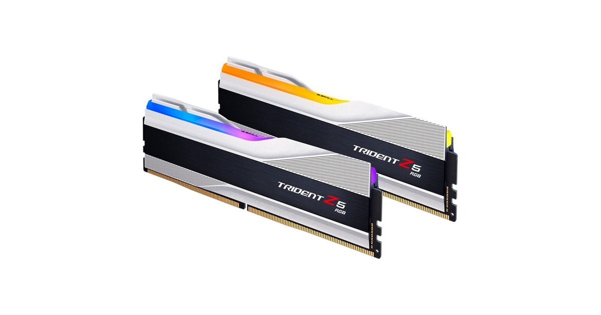 G.Skill DIMM 32 GB DDR5-8000 (2x 16 GB) Dual-Kit, Arbeitsspeicher(silber/schwarz, F5-8000J3848H16GX2-TZ5RS, Trident Z5 RGB, INTEL XMP, Outlet)
