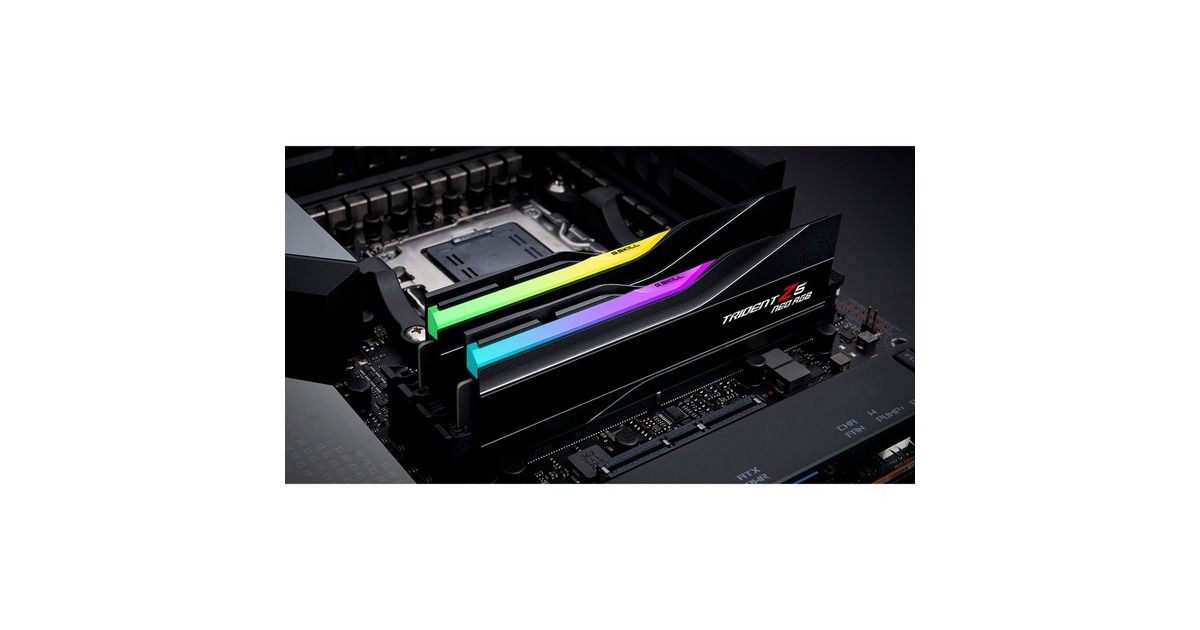 G.Skill DIMM 48 GB DDR5-5600 (2x 24 GB) Dual-Kit, Arbeitsspeicher(schwarz, F5-5600J4040D24GX2-TZ5NR, Trident Z5 NEO RGB, AMD EXPO)