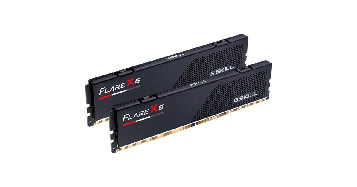 G.Skill DIMM 48 GB DDR5-6000 (2x 24 GB) Dual-Kit, Arbeitsspeicher(schwarz, F5-6000J4048F24GX2-FX5, Flare X5, AMD EXPO)