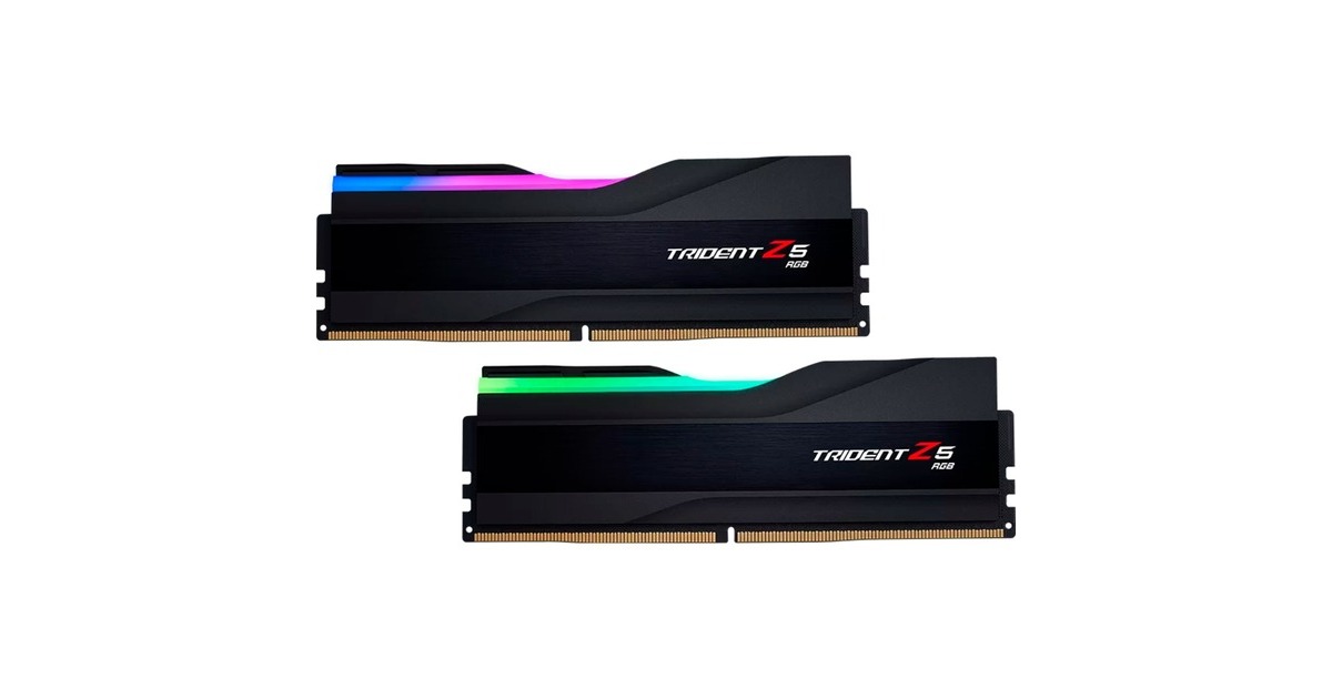 G.Skill DIMM 48 GB DDR5-6400 (2x 24 GB) Dual-Kit, Arbeitsspeicher(schwarz, F5-6400J3648G24GX2-TZ5RK, Trident Z, INTEL XMP)