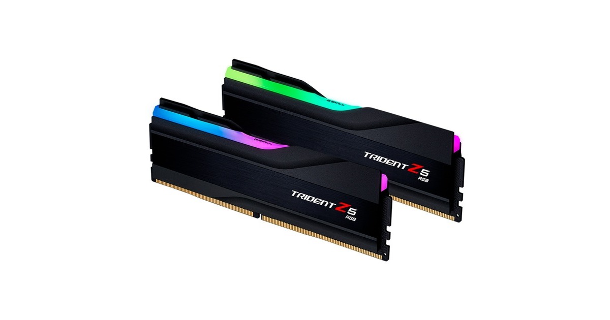 G.Skill DIMM 48 GB DDR5-6400 (2x 24 GB) Dual-Kit, Arbeitsspeicher(schwarz, F5-6400J3239F24GX2-TZ5RK, Trident Z, INTEL XMP)