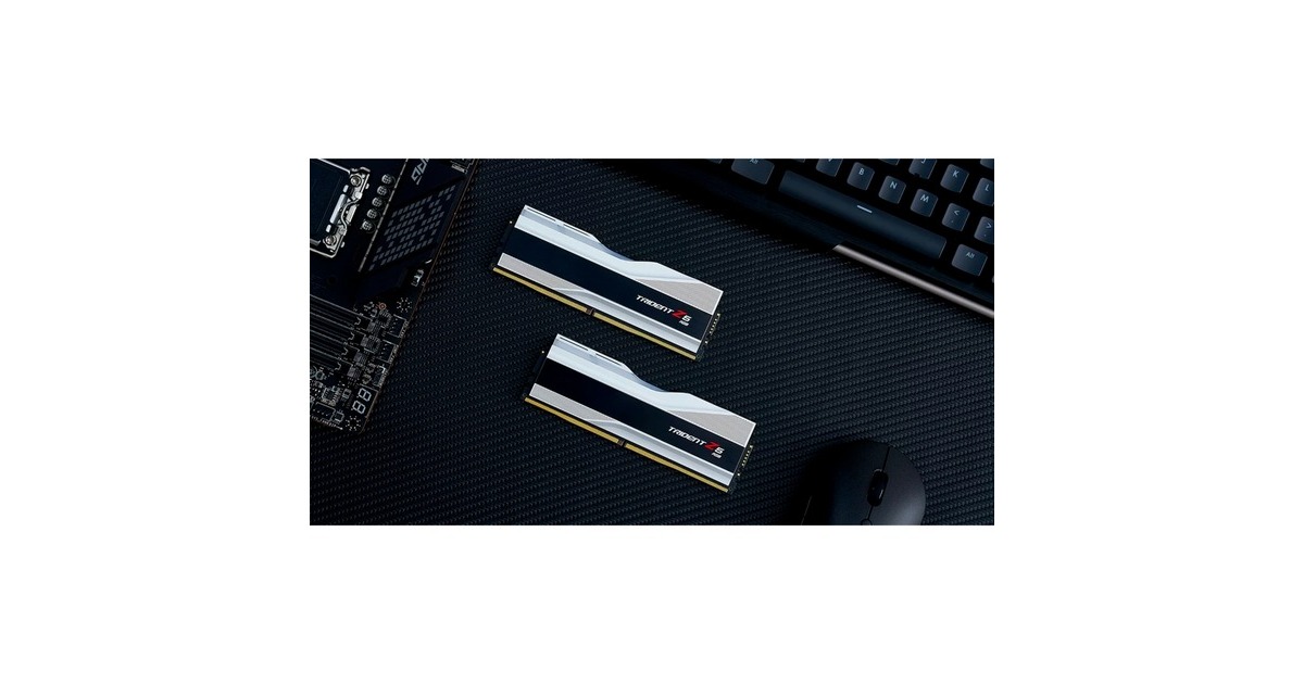 G.Skill DIMM 48 GB DDR5-7200 (2x 24 GB) Dual-Kit, Arbeitsspeicher(silber, F5-7200J3646F24GX2-TZ5RS, Trident Z5 RGB, INTEL XMP)