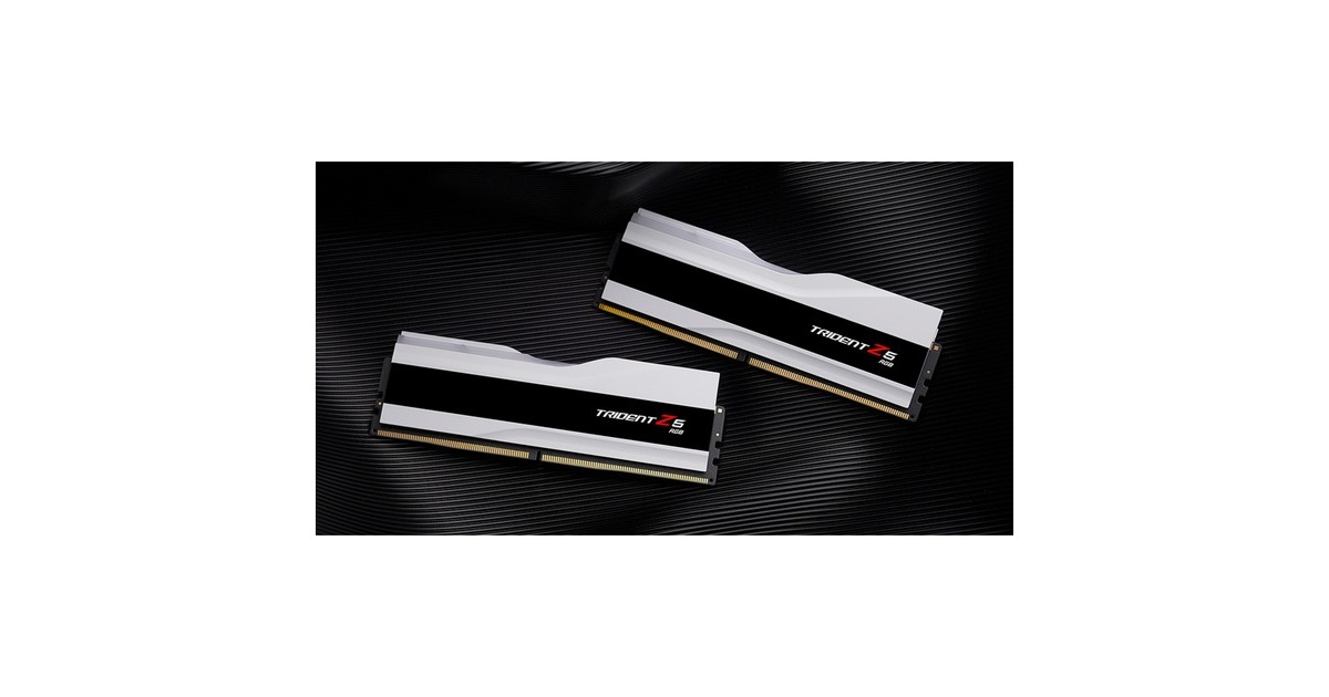 G.Skill DIMM 48 GB DDR5-8000 (2x 24 GB) Dual-Kit, Arbeitsspeicher(weiß, F5-8000J4048F24GX2-TZ5RW, Trident Z5 RGB, INTEL XMP)