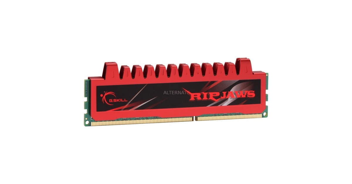 G.Skill DIMM 4 GB DDR3-1600, Arbeitsspeicher(F3-12800CL9S-4GBRL, Ripjaws, INTEL XMP, Retail)