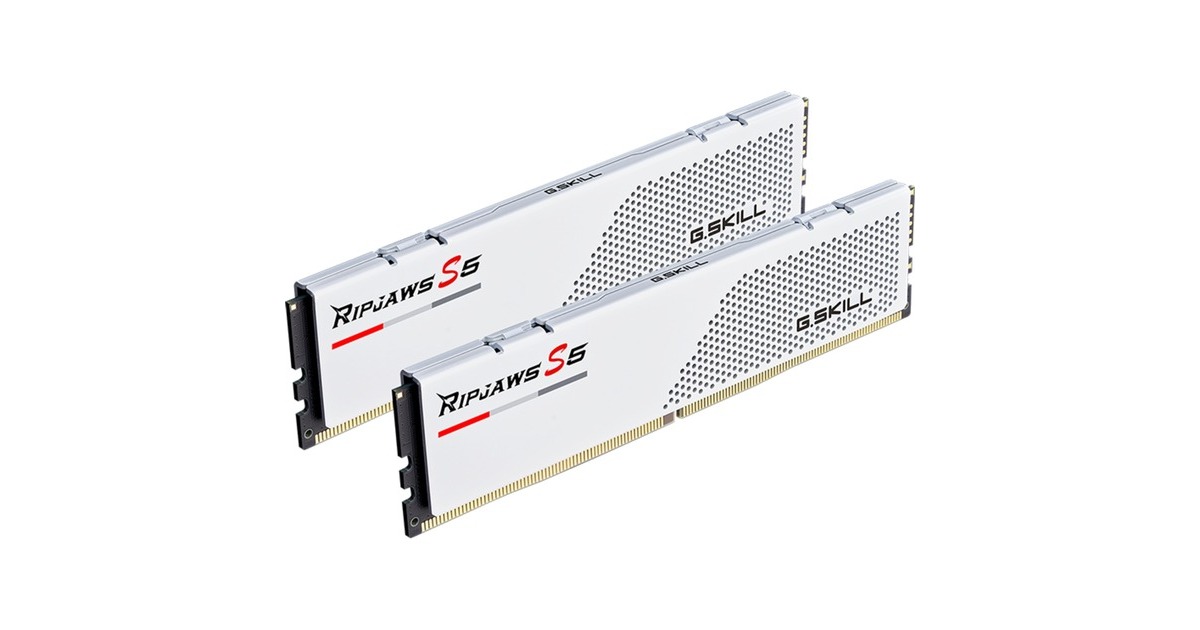 G.Skill DIMM 64 GB DDR5-5600 (2x 32 GB) Dual-Kit, Arbeitsspeicher(schwarz, F5-5600J3036D32GX2-RS5K, Ripjaws S5, INTEL XMP)