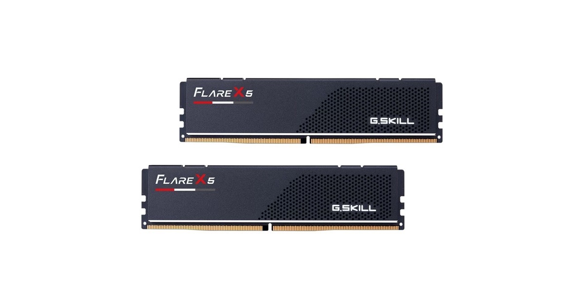 G.Skill DIMM 64 GB DDR5-5600 (2x 32 GB) Dual-Kit, Arbeitsspeicher(schwarz, F5-5600J3636D32GX2-FX5, Flare X5, AMD EXPO)