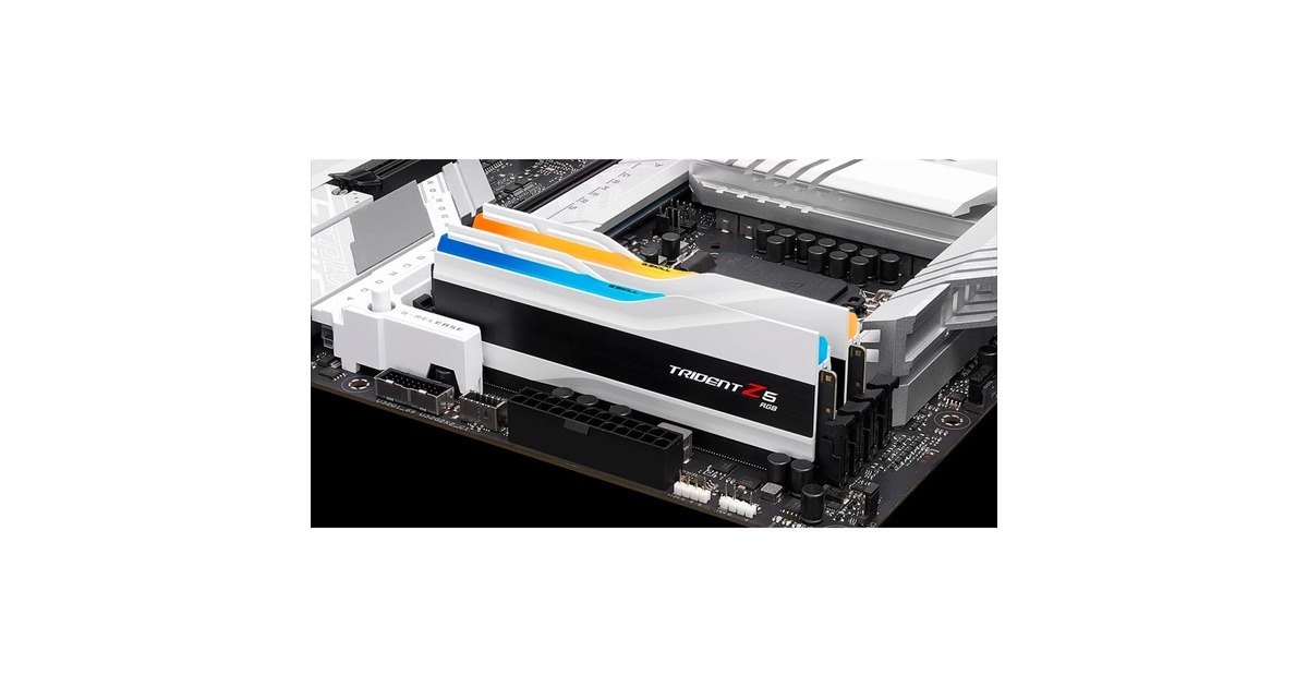 G.Skill DIMM 64 GB DDR5-6000 (2x 32 GB) Dual-Kit, Arbeitsspeicher(weiß, F5-6000J3040G32GX2-TZ5RW, Trident Z5 RGB, INTEL XMP)