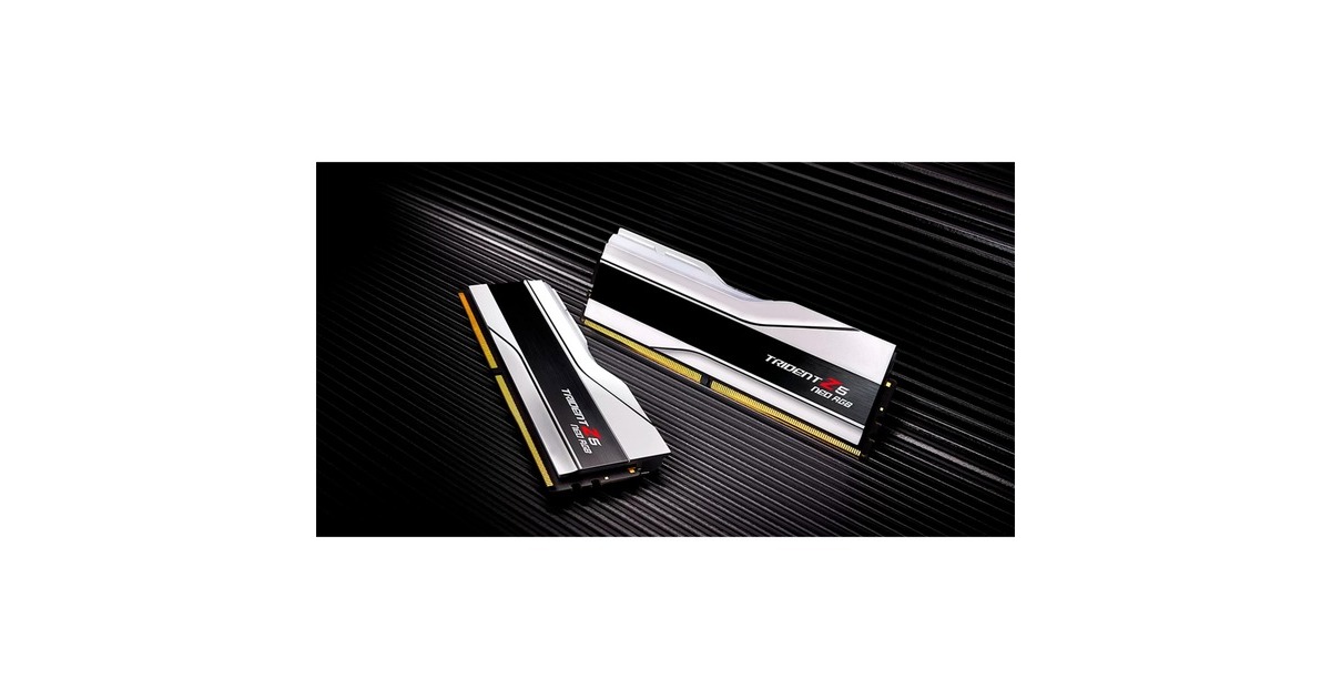 G.Skill DIMM 64 GB DDR5-6000 (2x 32 GB) Dual-Kit, Arbeitsspeicher(silber, F5-6000J3036G32GX2-TZ5NRW, Trident Z5 Neo RGB, AMD EXPO)