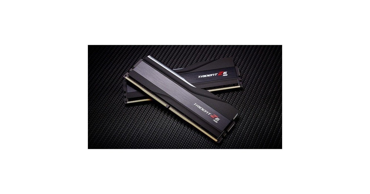 G.Skill DIMM 64 GB DDR5-6000 (2x 32 GB) Dual-Kit, Arbeitsspeicher(schwarz, F5-6000J3040G32GX2-TZ5RK, Trident Z5 RGB, INTEL XMP)
