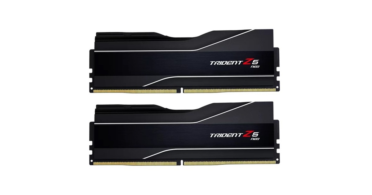 G.Skill DIMM 64 GB DDR5-6000 (2x 32 GB) Dual-Kit, Arbeitsspeicher(schwarz, F5-6000J3238G32GX2-TZ5N, Trident Z5 NEO, AMD EXPO)