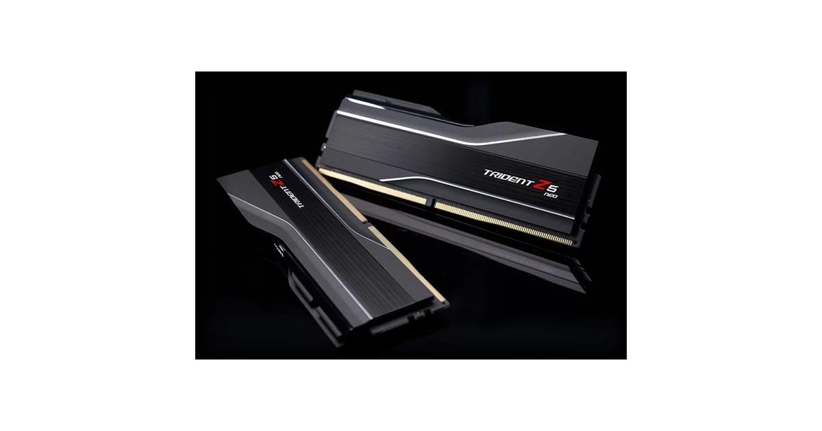 G.Skill DIMM 64 GB DDR5-6000 (2x 32 GB) Dual-Kit, Arbeitsspeicher(schwarz, F5-6000J3238G32GX2-TZ5N, Trident Z5 NEO, AMD EXPO)
