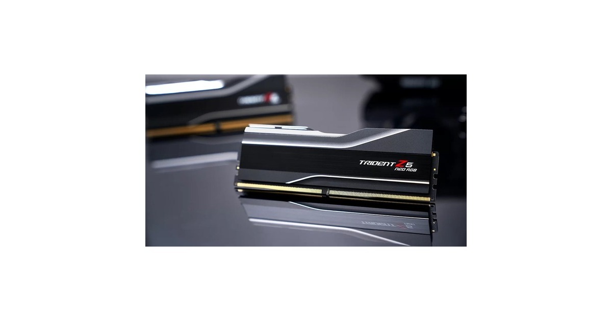 G.Skill DIMM 64 GB DDR5-6000 (2x 32 GB) Dual-Kit, Arbeitsspeicher(schwarz, F5-6000J3238G32GX2-TZ5NR, Trident Z NEO RGB, AMD EXPO)