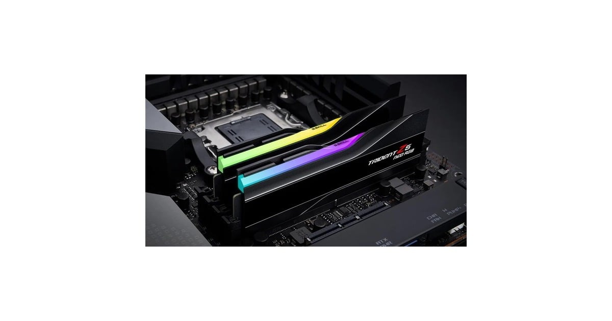 G.Skill DIMM 64 GB DDR5-6000 (2x 32 GB) Dual-Kit, Arbeitsspeicher(schwarz, F5-6000J3040G32GX2-TZ5NR, Trident Z NEO RGB, AMD EXPO)