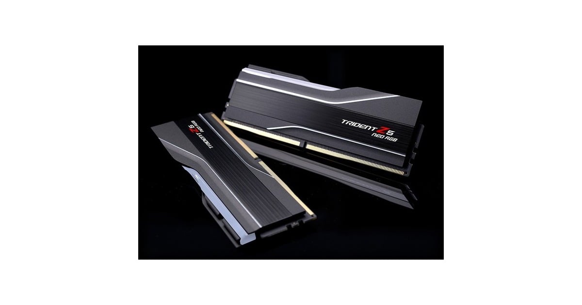 G.Skill DIMM 64 GB DDR5-6000 (2x 32 GB) Dual-Kit, Arbeitsspeicher(schwarz, F5-6000J3040G32GX2-TZ5NR, Trident Z NEO RGB, AMD EXPO)