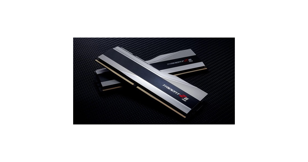 G.Skill DIMM 64 GB DDR5-6400 (2x 32 GB) Dual-Kit, Arbeitsspeicher(silber/schwarz, F5-6400J3239G32GX2-TZ5RS, Trident Z5 RGB, INTEL XMP)