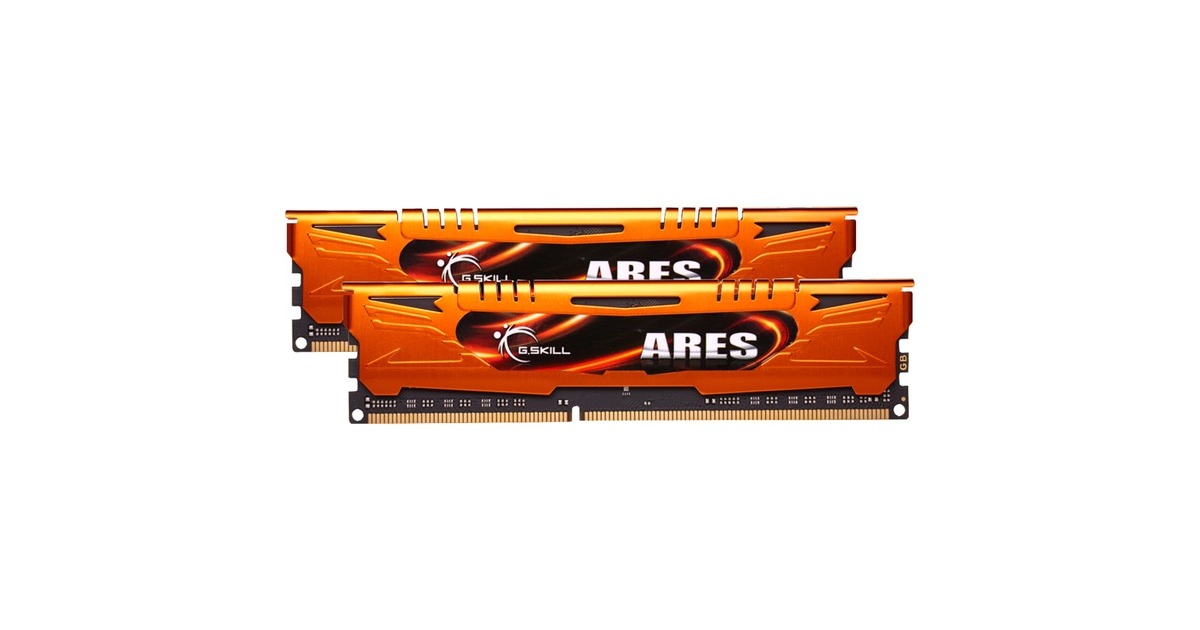 G.Skill DIMM 8 GB DDR3-1600 (2x 4 GB) Dual-Kit, Arbeitsspeicher(F3-1600C9D-8GAO, Ares, INTEL XMP, Lite Retail) G.Skill DIMM 8 GB DDR3-1600 (2x 4 GB) Dual-Kit, Arbeitsspeicher(F3-1600C9D-8GAO, Ares, INTEL XMP, Lite Retail)
